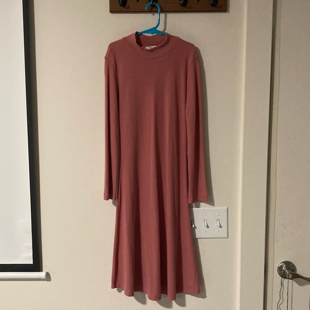 Forever 21 Mauve Long Sleeve Dress